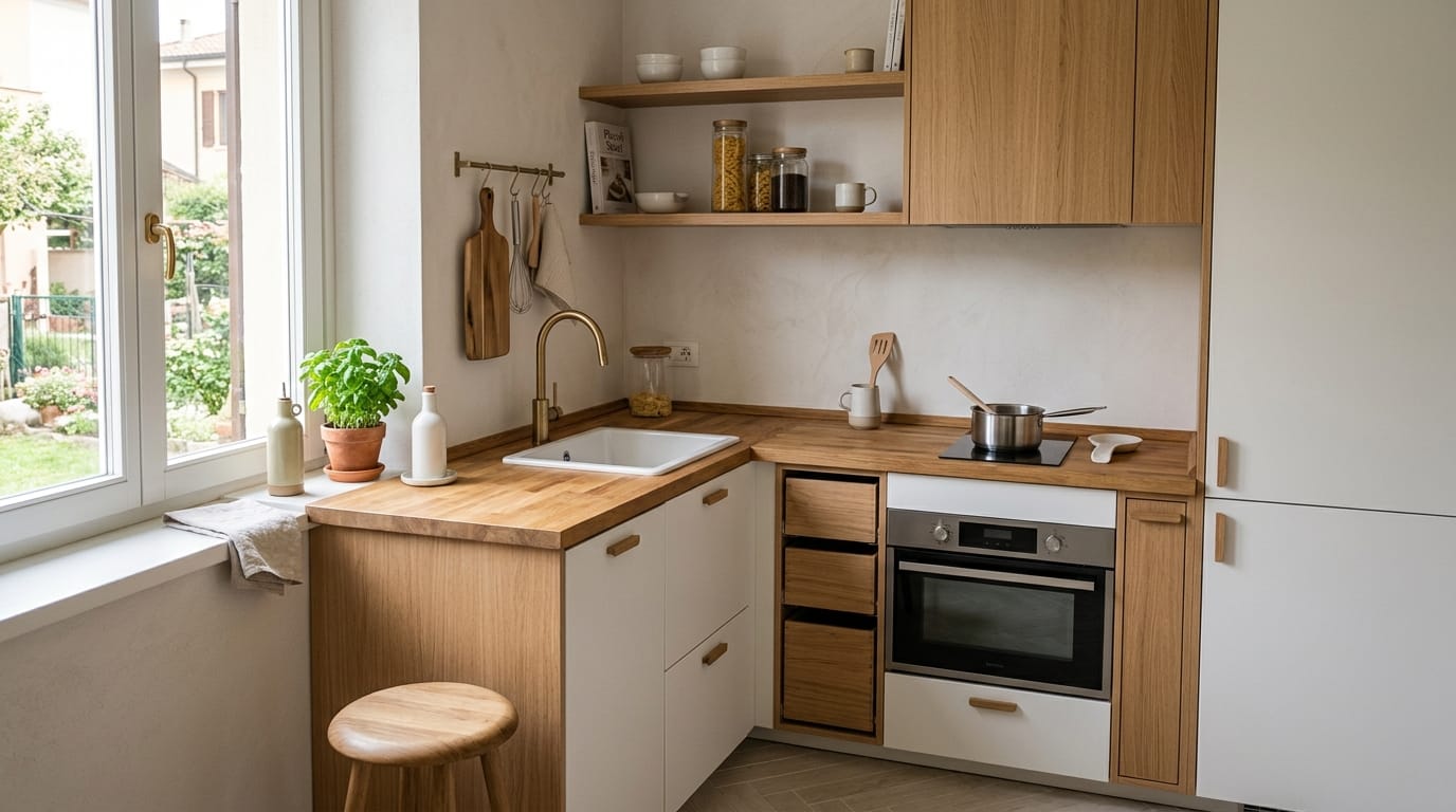 Come arredare cucina piccola: idee e soluzioni salvaspazio per il 2026